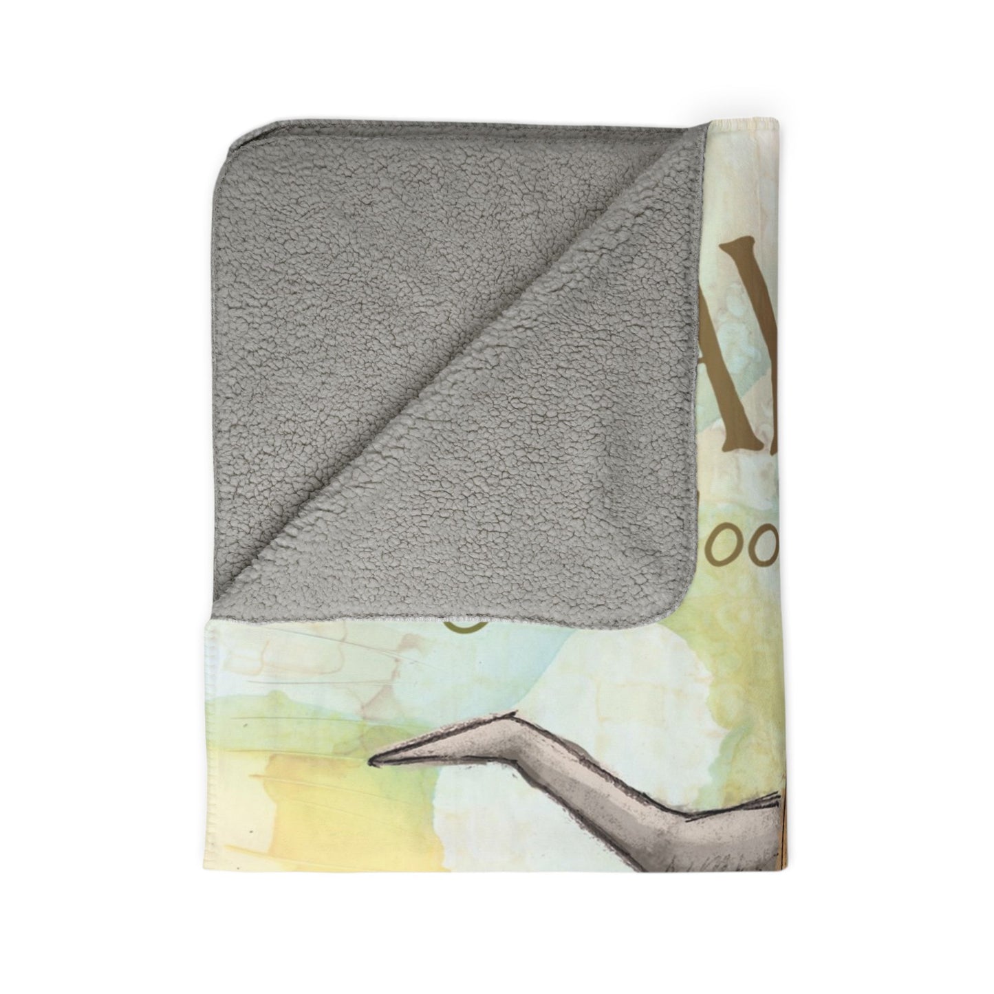 Highland Cow Fleece Sherpa Blanket