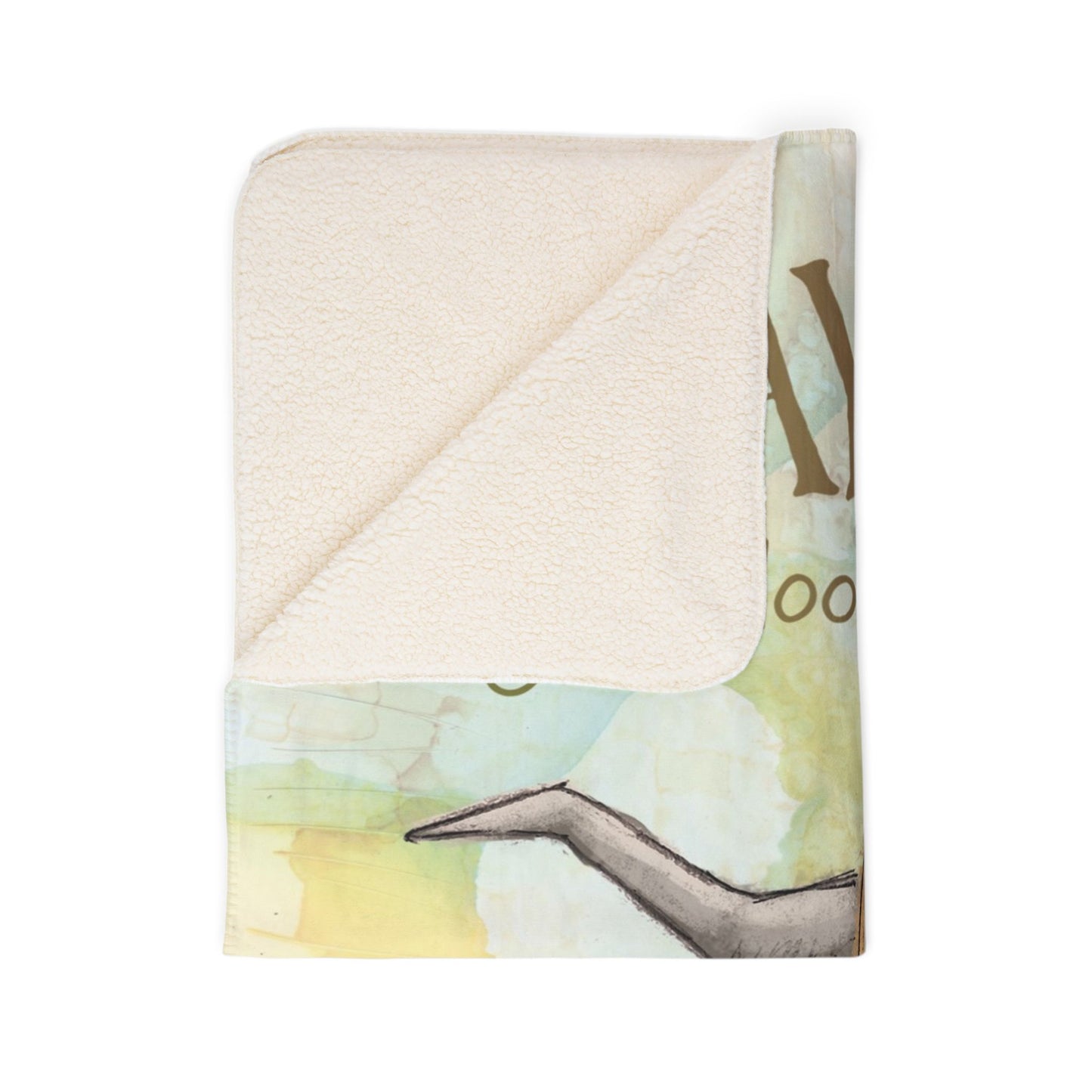 Highland Cow Fleece Sherpa Blanket