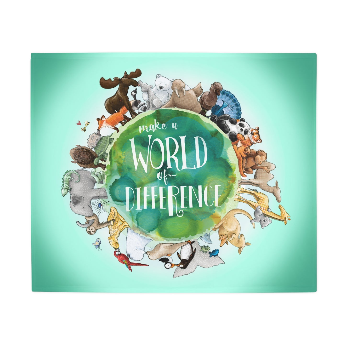 World of Difference Fleece Blanket