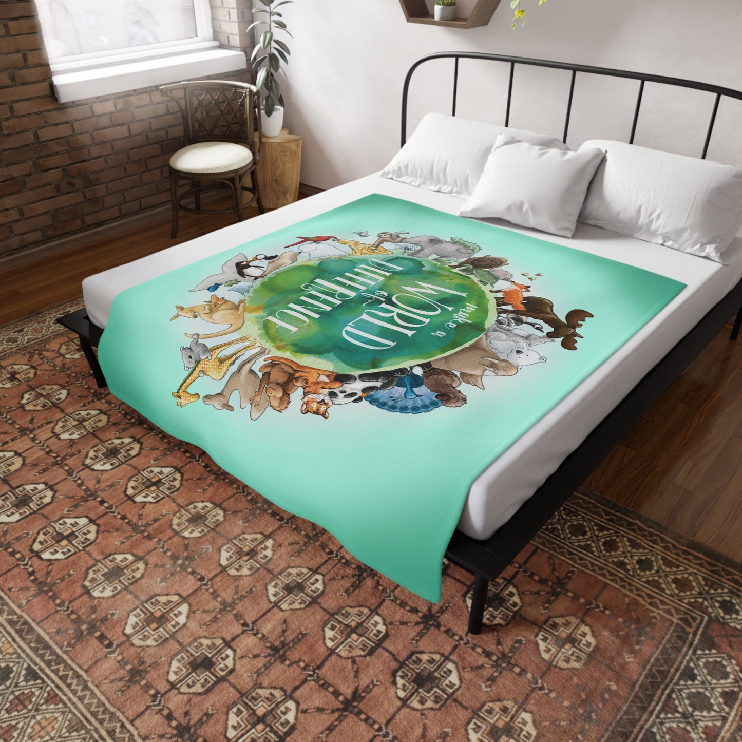 World of Difference Fleece Blanket