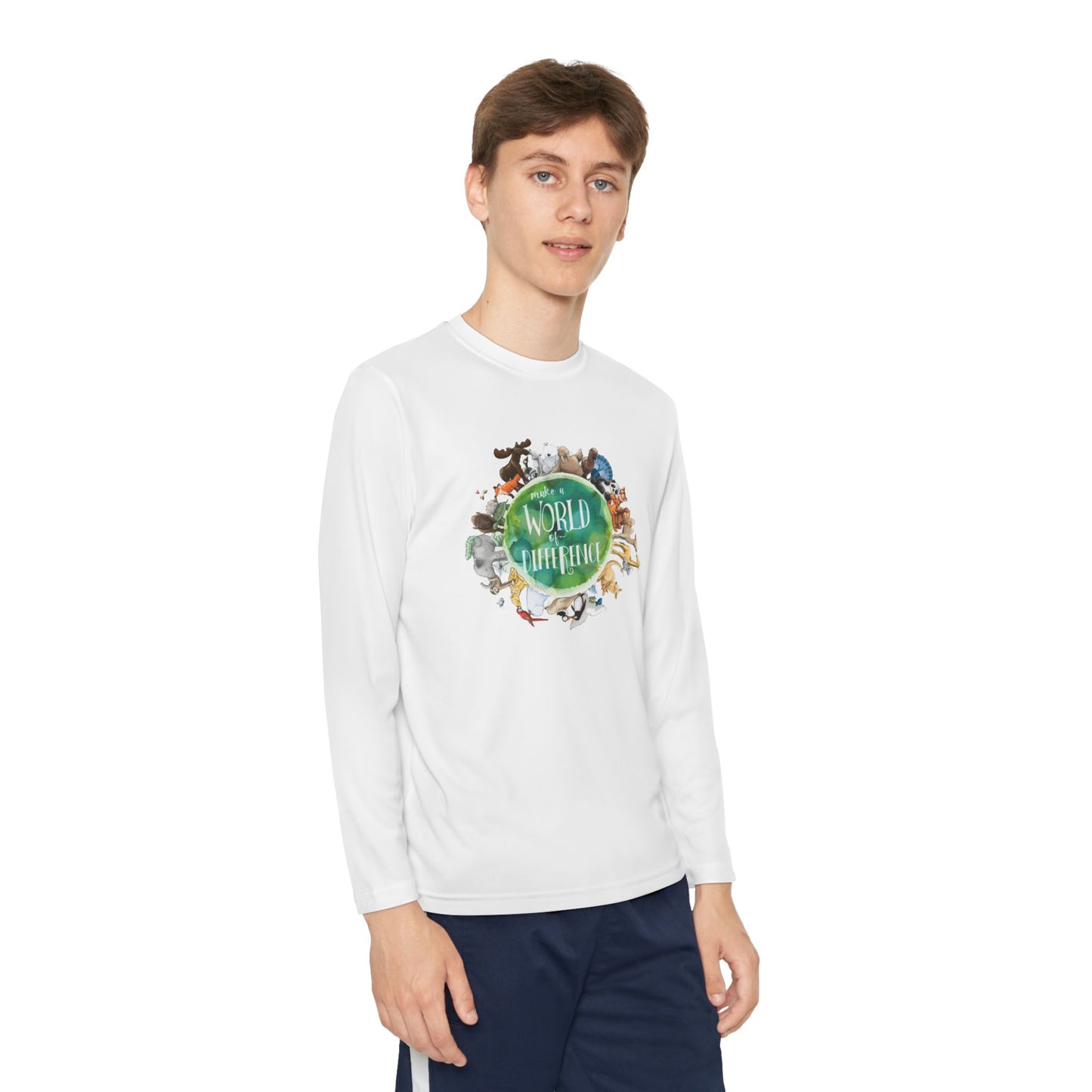 World of Difference Youth Long Sleeve Competitor Tee/Pajama Top