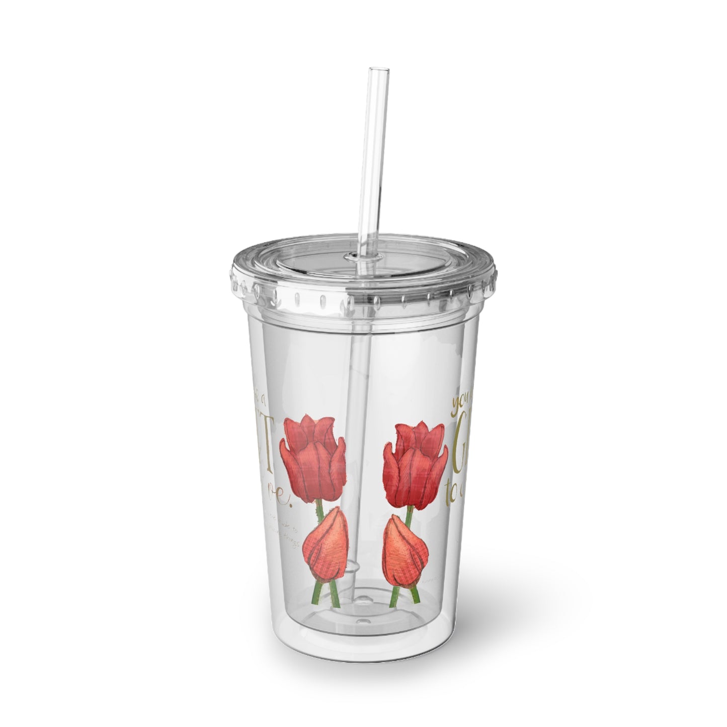 Gift to Give Clear Acrylic Cup