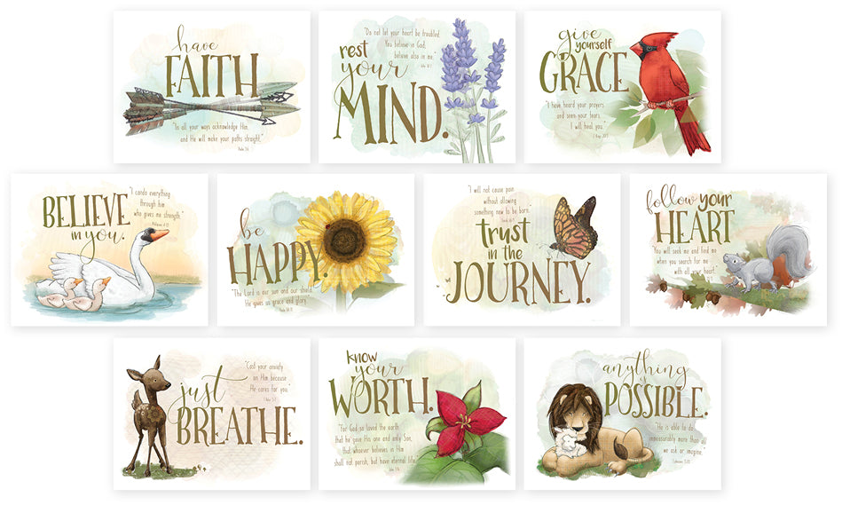 Faith Notecards 10pk Blank
