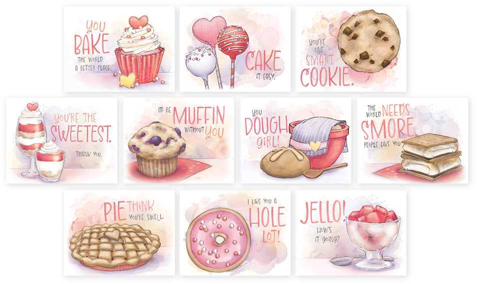Sweets Notecards 10pk Blank