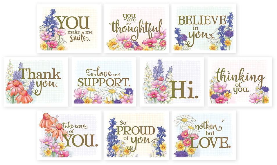 Anytime Wildflower Notecards 10pk Blank