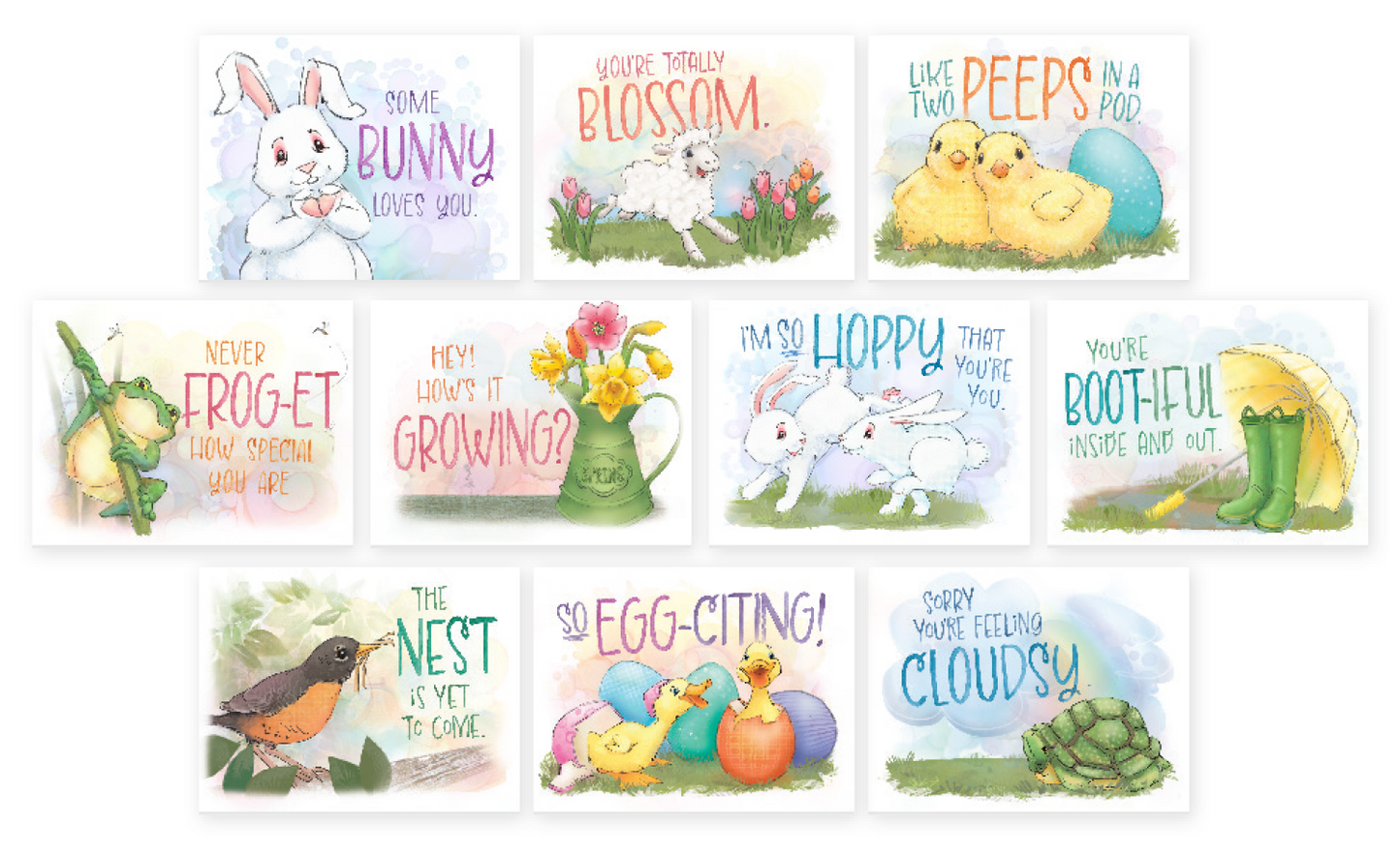 Spring/Easter Notecards 10pk Blank