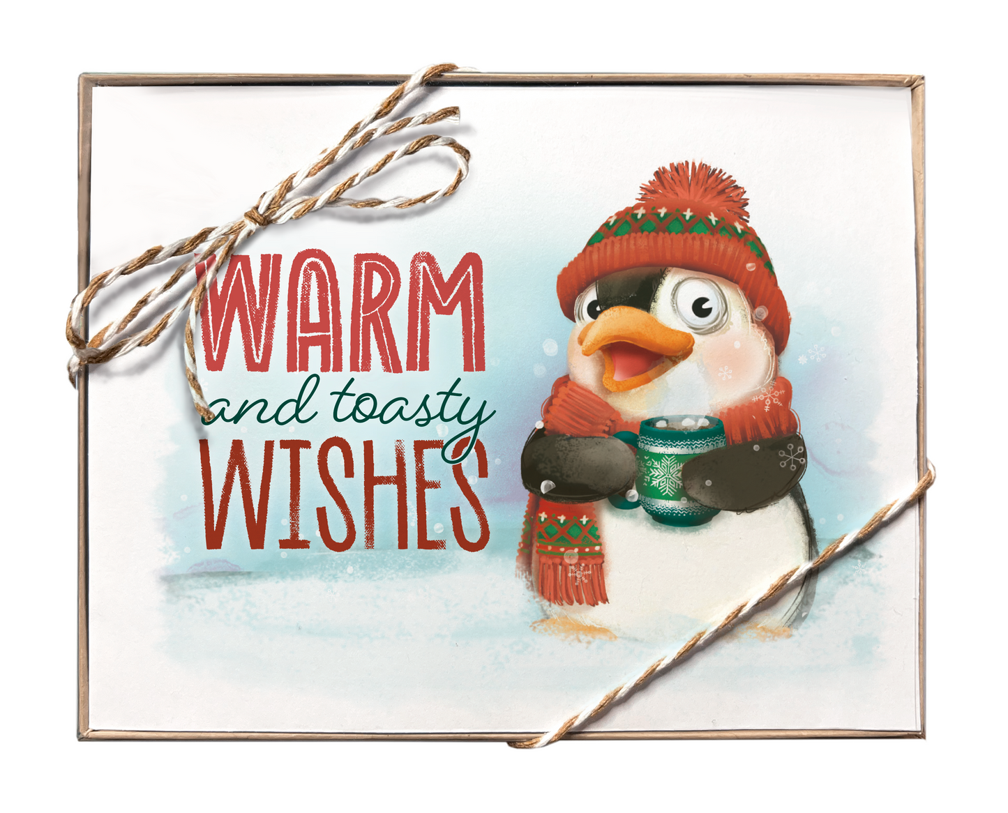 Holiday Penguins 10pk Blank