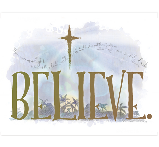 Believe Nativity Artwork