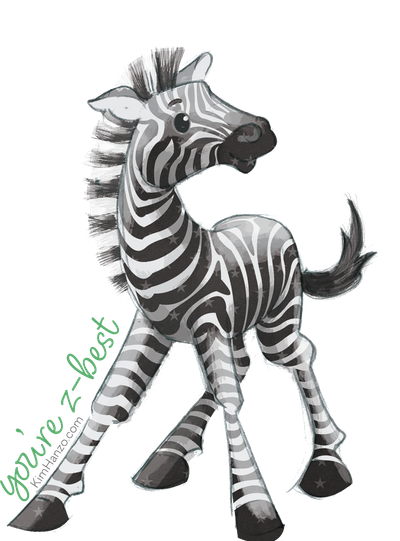 Zebra Sticker